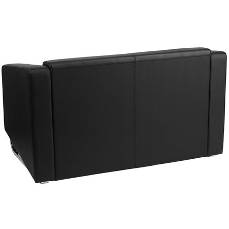 Flash Furniture Loveseat, 32-1/2" x 30-1/2", Upholstery Color: Black ZB-8803-2-LS-BK-GG