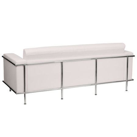 Flash Furniture Sofa, 33" x 31-1/2", Upholstery Color: White ZB-LESLEY-8090-SOFA-WH-GG