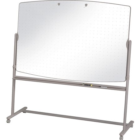 Quartet 48"x72" Reversible Melamine Whiteboard, Steel Frame 3640TE