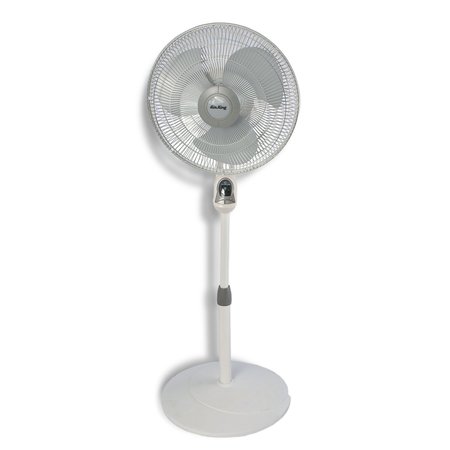 Air King 16" Pedestal Fan, Oscillating, 3 Speeds, 120VAC, Gray 9546