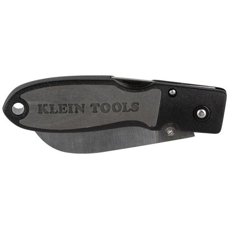 Klein Tools Lightweight Lockback Knife 2-1/2-Inch Sheepfoot Blade, Black Handle 44004