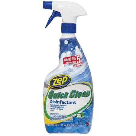Zep Quick Clean, Disinfectant, 32oz, PK12 ZUQCD32