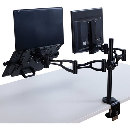 Fellowes Monitor Arm, Black, 24 lbs. 8041701