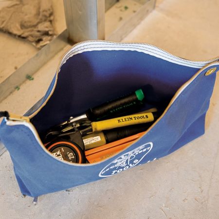 Klein Tools Tool Bag, Blue, Canvas 5539LBLU