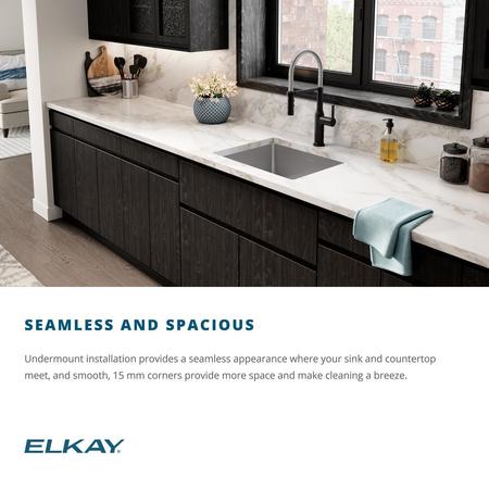 Elkay Sink, 16 Ga, SS, 32.5x18x10", Undr EFRU311610T