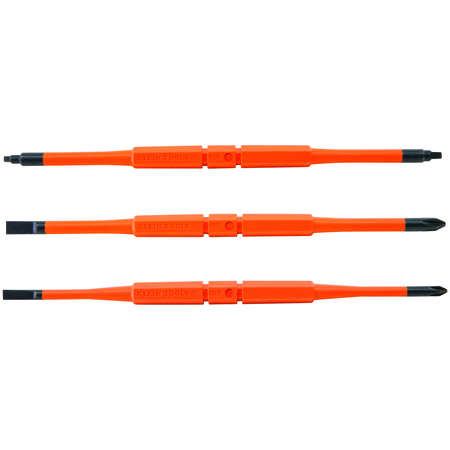 Klein Tools Screwdriver Blades, Insulated Double-End, 3-Pack 13157