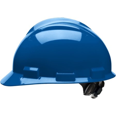 Bullard Front Brim Hard Hat, Type 1, Class E, Ratchet (4-Point), Blue 61KBR