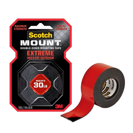 Scotch Extreme Tape, Foam, Black, 414H, 1"x60 414H