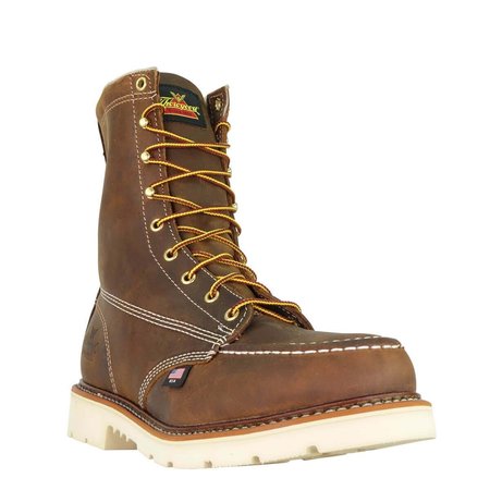 Thorogood Shoes Size 12 Men's 8 in Work Boot Steel Work Boot, Brown 804-4378 12EE
