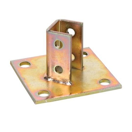 Superstrut Single Post Base, Gold Finish AP232