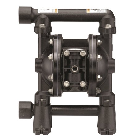 ARO Diaphragm Pump, 13.6 Gpm, Polypropylene, Hy, Aluminum, Air Operated, Hytrel, 13.6 GPM 150 Degrees F PD07A-AAS-FCC