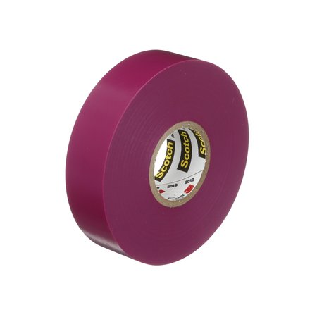 3M Vinyl Electrical Tape, 35, Scotch, 3/4 in W x 66 ft L, 7 mil Thick, Violet, 1 Pack 11271