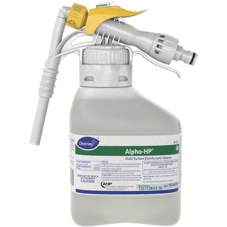 Diversey Foodservice Sanitizer Concentrate, 1.5L Hose End Connection Bottle, 2 PK 5549254