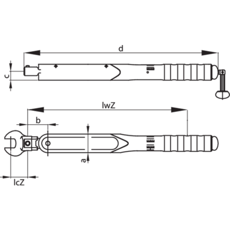 Gedore Torque Wrench Dremometer, Dz A+S 22Z 7463-10