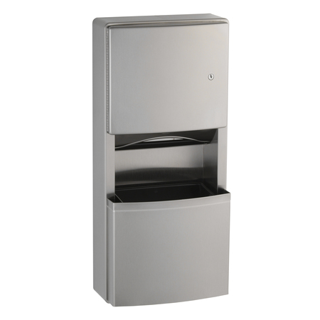 BOBRICK Paper Towel Dispenser/Waste Receptacle 43699