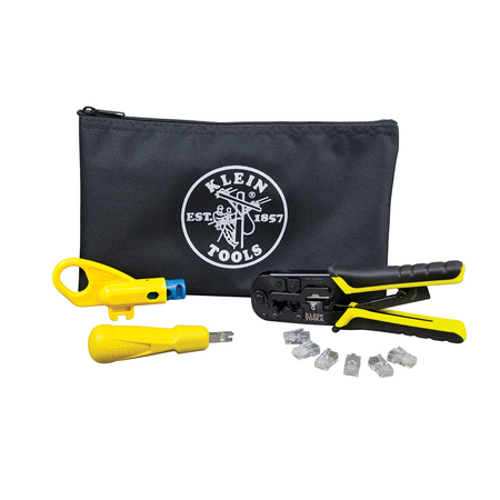 Klein Tools Twisted Pair Installation Kit with Zipper Pouch VDV026-212
