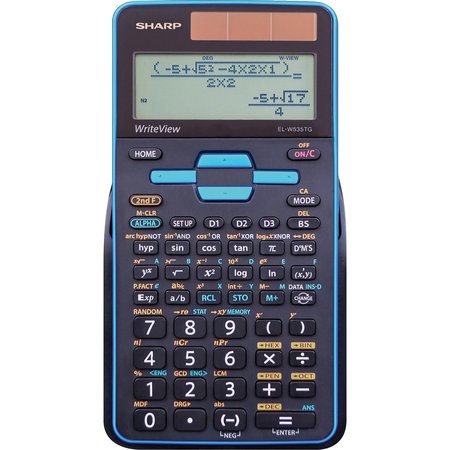 Sharp Calculator, Scientific, Write View Display ELW535TGBBL
