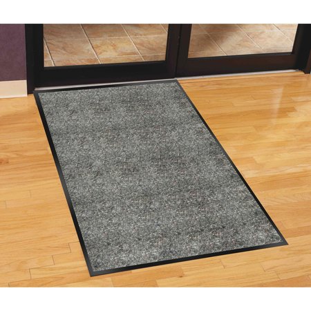 Genuine Joe Silver Series Indoor Entry Mat, Charcoal (or Charcoal Gray), 36" W x 10 ft L GJO59459