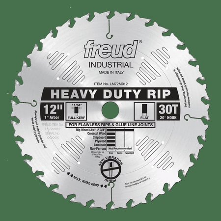 FREUD Heavy-Duty Rip Blade, 12 LM72M012