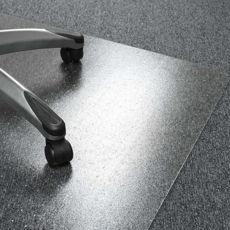 Floortex Chair Mat 48"x60", Rectangular Shape, Clear, for Carpet FR1115227ER