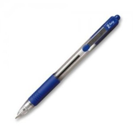 Zebra Technologies Retractable, Med Ballpoint Pen, Blue, PK2 22222