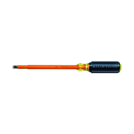 KLEIN TOOLS Insulated Slotted Screwdriver 3/8 in Round 602-8-INS