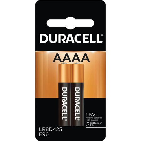 Duracell Coppertop AAAA Alkaline Battery, 1.5V DC, 2 Pack MX2500B2U