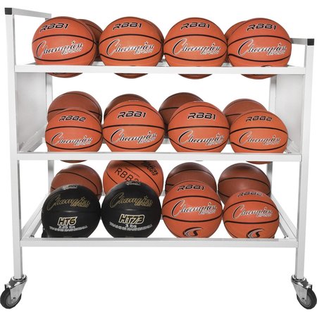 Champion Sports Double Wide BasketBall Cart, 24 ball capacity 24BC