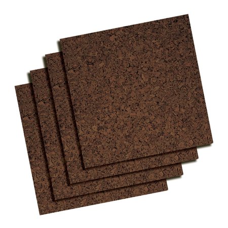 Quartet Bulletin Board Tiles, Dark, PK4 101