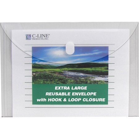 C-Line Products Reusable Envelope, Clear, PK25 35107BNDL5PK