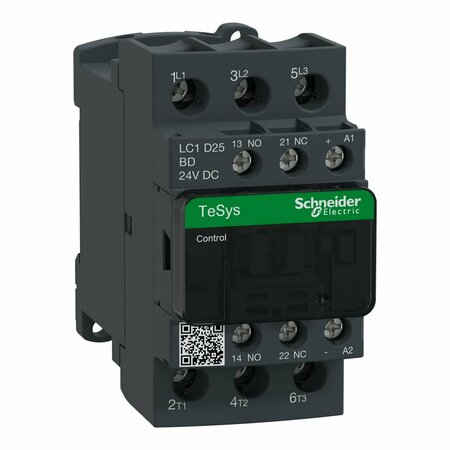 SCHNEIDER ELECTRIC CONTACTOR TESYS D 25 A 24 VDC COIL LC1D25BD