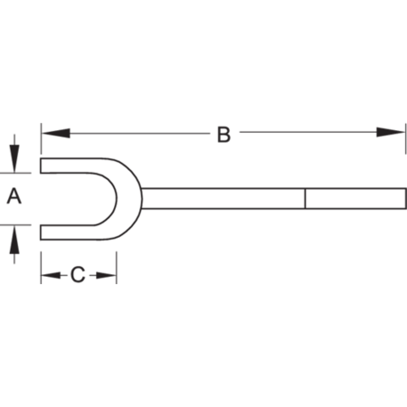 Gedore Dismantling/Assembly Fork, 45mm 1.70/5