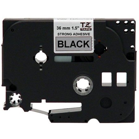 Brother Adhesive TZ Tape (R) Cartridge 1-2/5"x26-1/5ft., Black/Silver TZeS961