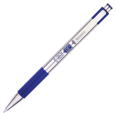 Zebra Pen Pen, Ballpnt, F-301, Rt, 0.7, Be, PK12 27120