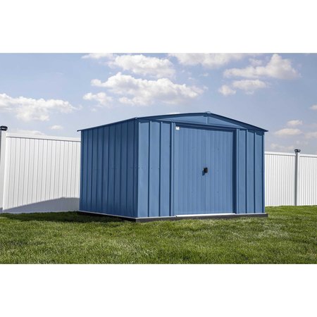 Arrow Storage Products 10x8 Classic Steel Storage Shed, Blue Grey CLG108BG