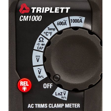 Triplett True RMS AC Clamp Meter 1000A CM1000