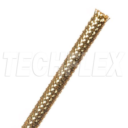TECHFLEX Chrome XC, 1/4", Gold Mylar Sleeving CXN0.25GL