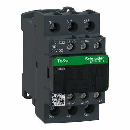 SCHNEIDER ELECTRIC CONTACTOR TESYS D 32 A 24 VDC COIL LC1D32BD