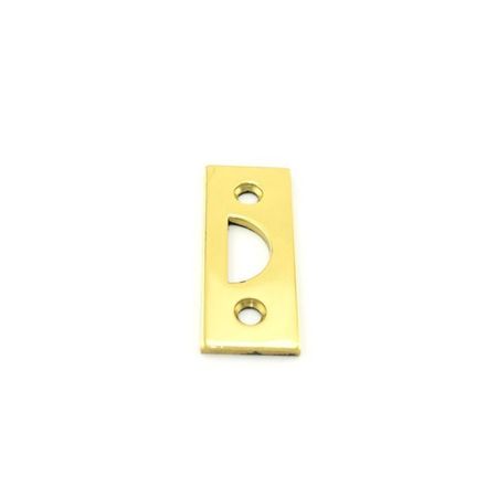 TRIMCO Mortise Strike Only for a 3920 Dutch Door Bolt Bright Brass 3920-1M.605