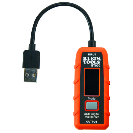 KLEIN TOOLS USB Digital Meter, USB-A (Type A) ET900