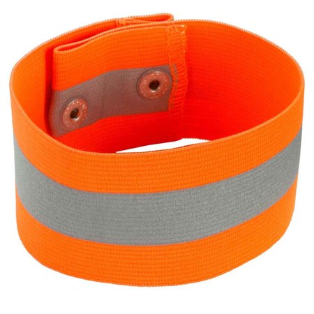 Glowear By Ergodyne Arm/Leg Band - Button, S/M, Orange 8001
