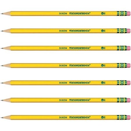 Ticonderoga Pencil, Wood, #2Hb, Preshrpnd, PK12 13806