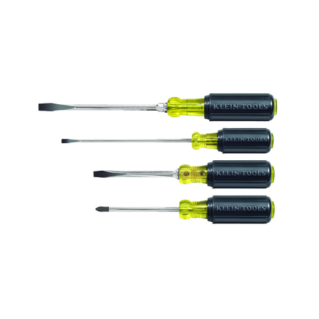 Klein Tools Screwdriver Set, Slotted and Phillips, 4-Piece 85105