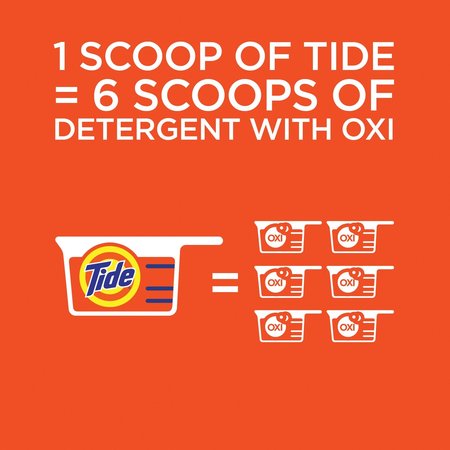 Tide Laundry Detergent, 20 oz Box, Powder, Unscented, White, 6 PK 81244