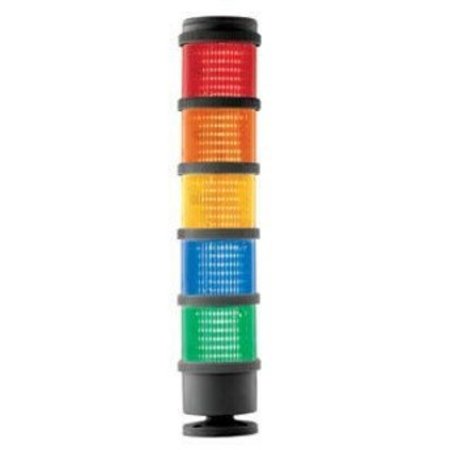 Edwards Signaling Tower Light, Steady, 12to240VDC, 70mm, Grn 270SG12240AD