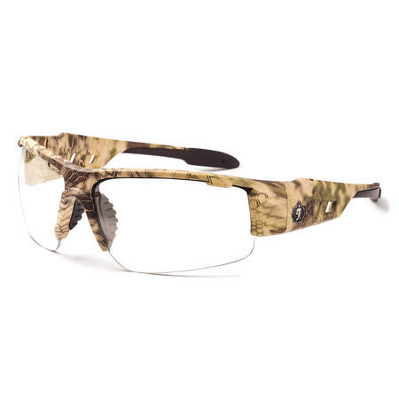 ERGODYNE Ballistic Safety Glasses, Clear Anti-Fog, Scratch-Resistant DAGR-AFHI