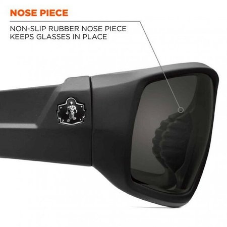 Ergodyne Ballistic Safety Glasses, Smoke Anti-Fog, Scratch-Resistant ODIN-AF