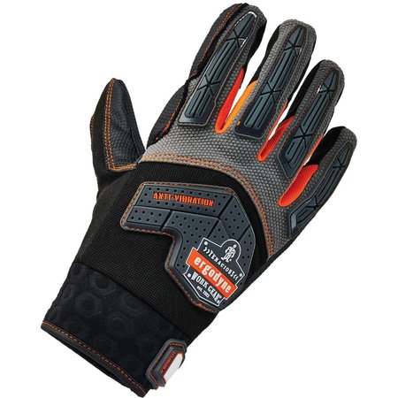 Proflex By Ergodyne Anti-Vibration Gloves, Black, XXL, PR 17302