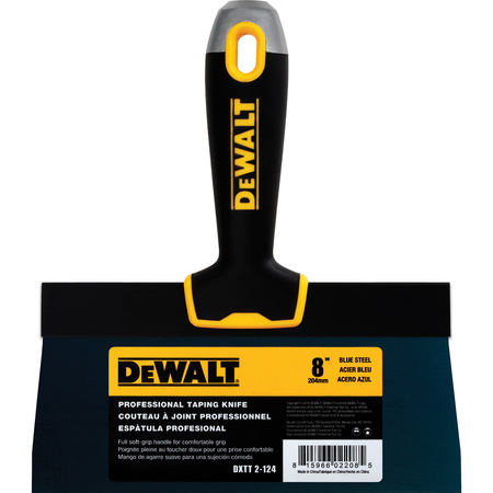 DEWALT Taping Knife, BS, Soft Grip, 8 DXTT-2-124