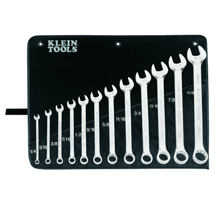 KLEIN TOOLS Combination Wrench Set, 12-Piece 68404